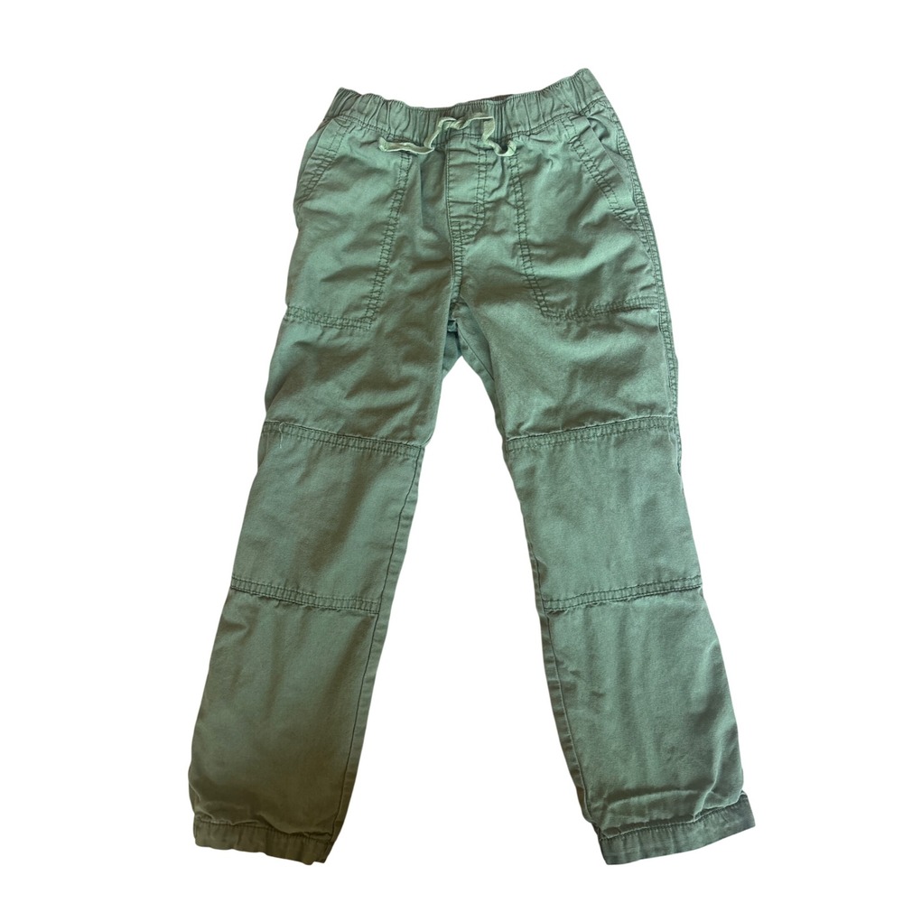 Tea Collection Kids Sage Green Lined Utility Jogger Pants Size 6
